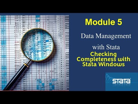 Using #Stata windows to check for completeness