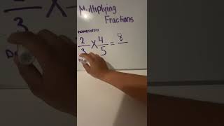Multiplying fractions, quick and easy #foryou #learningscience #simple #mathematics #mathforstudents