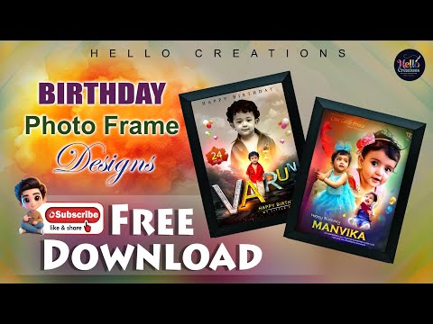Free Download Birthday Photo Frame Designs
