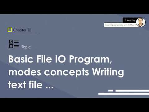 Basic File IO Program, modes concepts Writing text file