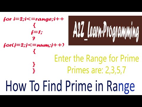 prime in range | find prime numbers in range | C Program To Print Prime Numbers In A Given Range