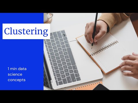 Clustering(Unsupervised learning) | Data Science Concepts in 1 min