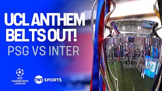 GOOSEBUMPS! The Champions League Anthem BELTS OUT in Munich ahead of PSG vs Inter 🏆 #UCL