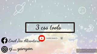 3 examples of css tools | Emel Jea Alcantara