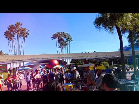 Percussion skills at Disney Epcot Park