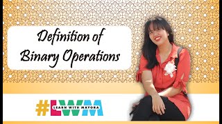 Definition of Binary Operations