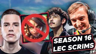 THEY BANNED NIDALEE AFTER THIS GAME - SEASON 16 LEC SCRIMS