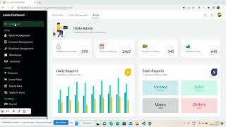 Free Responsive Admin Dashboard Template 16