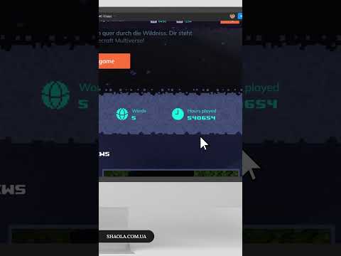 Site webdesign for the Minecraft game server.