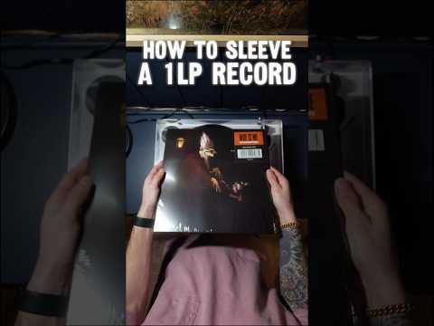 How to sleeve a 1LP record  #vinyl #recordcare #recordcollection #records #musiccollection