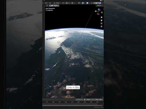 Planet in Blender #planet #space #b3d #blender