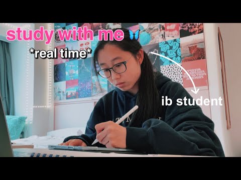 GCSE study with me *REAL TIME* | pomodoro, no music