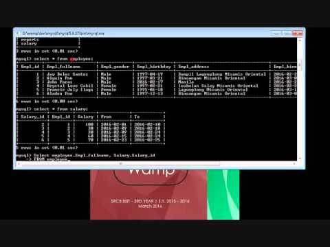 SRCB BSIT DBMS2: SQL INNER JOIN