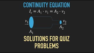 Continuity Equation: Solutions for Quiz Problems