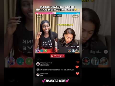 CUTE😋 MS👀💕can she FOCUS please?😆😂💕Maurice Sam & boo, Pearl Wats on a recent live🥰✨#mauricesam