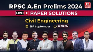 RPSC AEn Prelims 2024 | Civil Engineering Paper Solutions & Difficulty Level Review