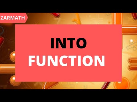 Into Function | What is Into Function? | Types of Function | Zarmath | Into Function class 11