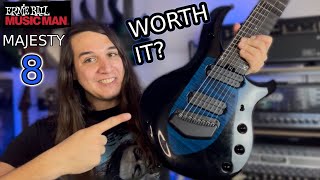 BEST 8 String Guitar?! - Ernie Ball Music Man Majesty 8 || HONEST Review/Demo