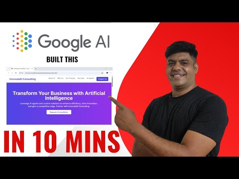 Create a Website in 10 Mins using Google's AI Tools!