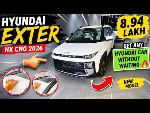 Hyundai Exter HX cng full review || get any car of hyundai without waiting #trending #automobile