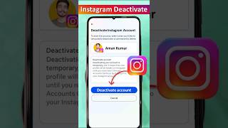 Instagram deactivate kaise kare | How to Deactivate Instagram Account | Temporary Delete Instagram