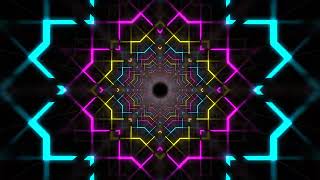 Colorful shaped tunnel 4k loop