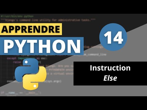 APPRENDRE PYTHON | #14 - L'instruction Else