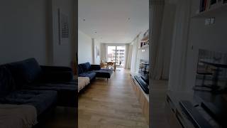 877 sq.ft. 2 bed, 2 bath with canal facing balcony and secure underground parking in Hackney Wick