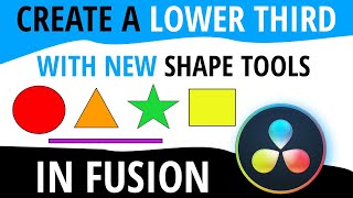 Create a Lower Third | New Resolve Shape Tools
