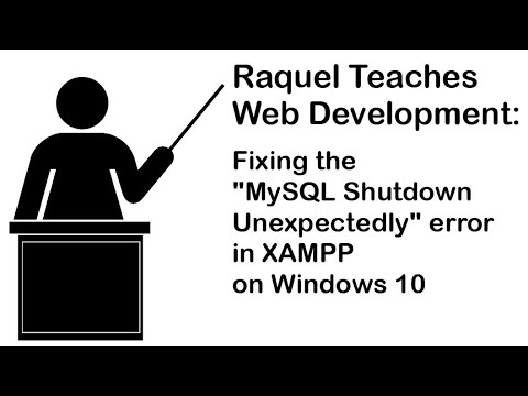 Fixing the "MySQL Shutdown Unexpectedly" error in XAMPP on Windows 10
