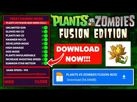Plants VS Zombies Fusion Edition Mod Apk Latest Version 2.5.1 - Unlimited Suns & Unlock All Plants