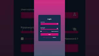 Animated Login Form Using HTML CSS & JavaScript