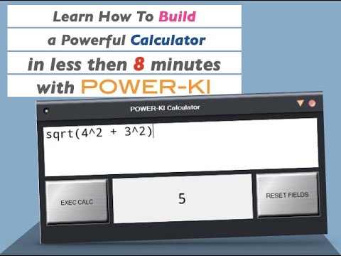 How To create a powerful Calculator in 8 minutes