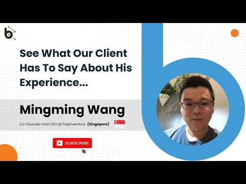 Client Testimonial  |  Mingming Wang Co-Founder and CEO at PopInventory  | Bluebash Reviews