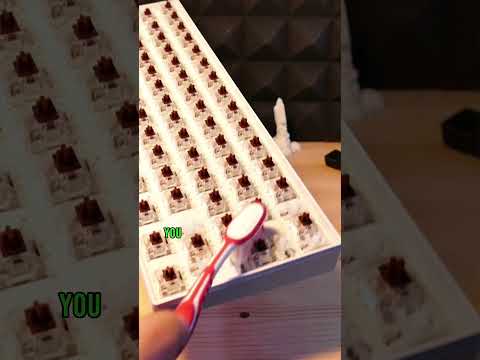 Use this trick to keep your keyboard clean!