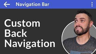 React Custom Back Navigation in the AppBar - Making Of - 32