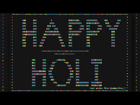 Happy Holi text animation | JAVA Programming