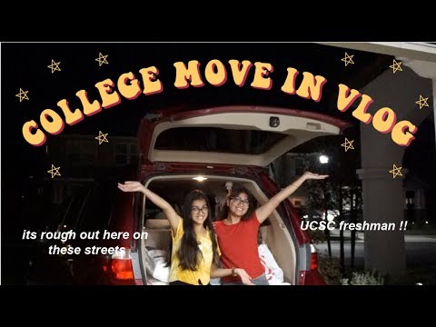 COLLEGE MOVE IN VLOG (UCSC Freshman)