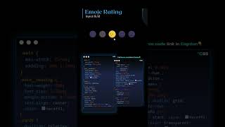 🌟😊 Create an Emoji Rating Input Field with CSS & JavaScript! 🎨💻||#shorts #cssanimation #webdesign