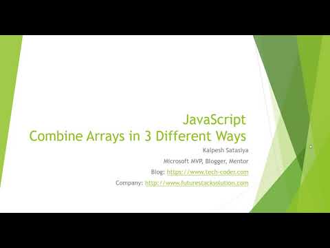 JavaScript - Combine Arrays in 3 Different Ways