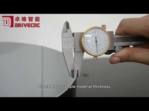 X180 Cut V-cutting and flanging letter bending machine.