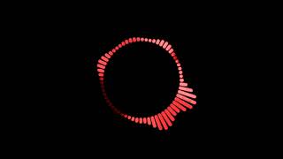 S08 Red Colour Audio Waveform spectrum Effect for Video Editing Templates