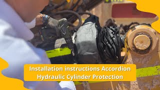 Accordion Bellow Installation for Hydraulic Cylinder Protection