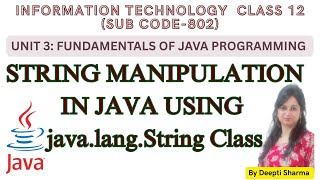 String Manipulation in Java | Java String Methods #java #javatutorial #javaprogramming #oopsinjava