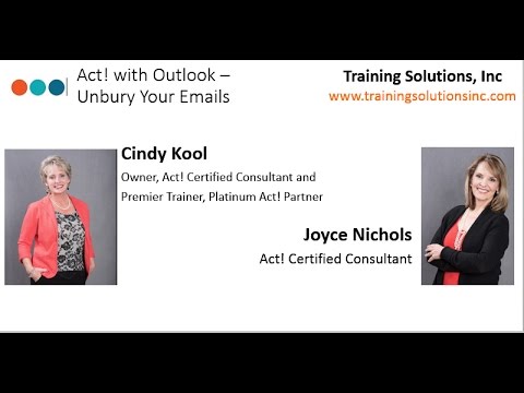 Integrate Act! with Outlook - Don’t Let Buried Emails Bury Your Sales