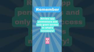 ⚙️ App Permissions ⚙️ #shortvideo #cybersecurity #kidslearning #cyberaware #quiz #awareness