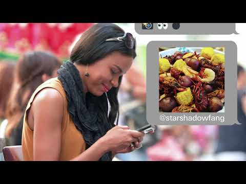 Sea Island Shrimp House Text Conversation Ad