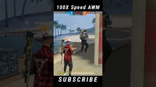 100x speed AWM New Tricks #awmtrick #freefire #shorts #trending #esports
