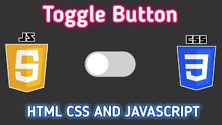 How To Make A Toggle Button Using CSS and JavaScript | Toggle Button #shorts