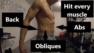 Home Core Workout With No Equipment